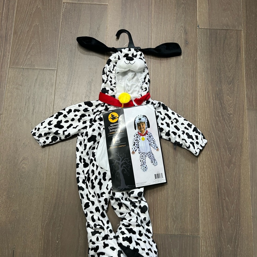 Halloween Dalmation Jumpsuit toddler costume. NWT various sizes